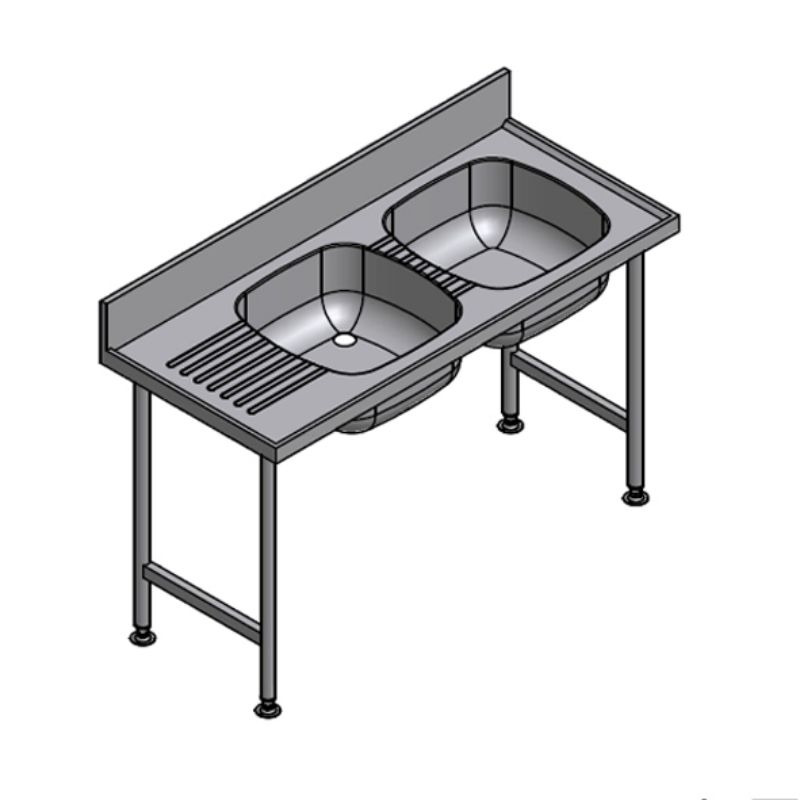 Picture of S2 Right Hand Stainless Steel Catering Sink 1500mm
