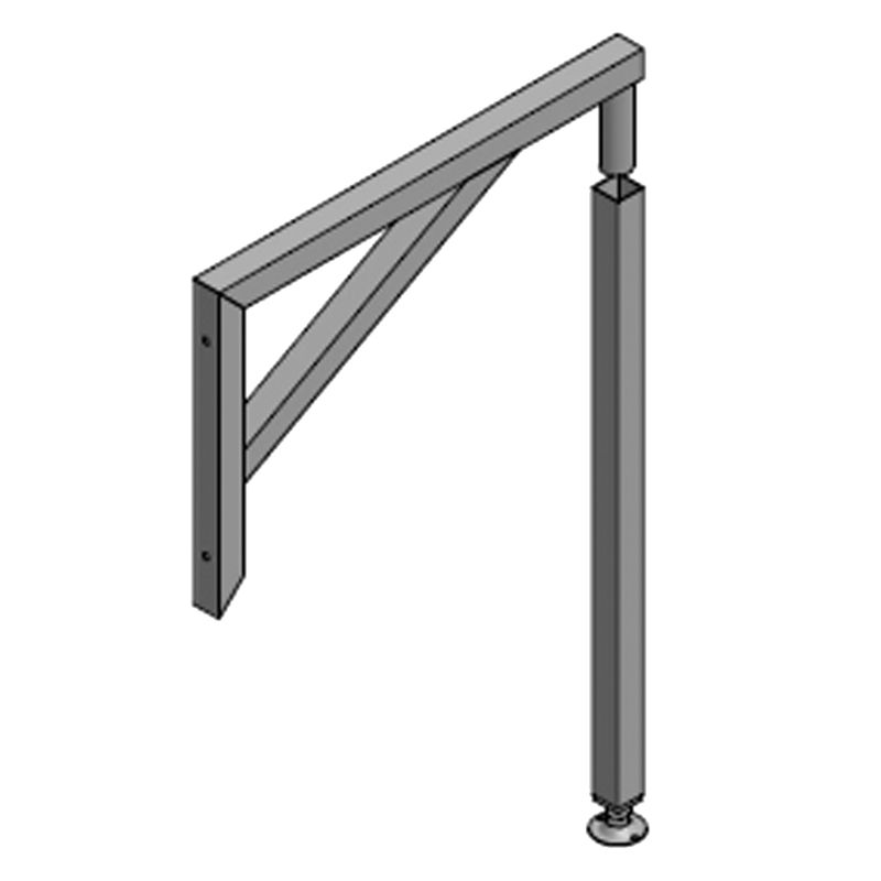 Picture of Gallows Brackets with Front Leg for Tables/Benches